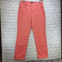 Bandolino Mandie Jeans Womens Sz 10 Coral Orange Pants - $15.84