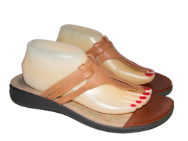 SoftWalk Size 11 N Sandals Flip Flops Brown Size 11 N Cushioned Footbed ... - £18.32 GBP