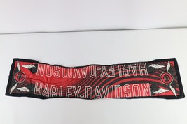 Vintage 90s Harley Davidson Motorcycles Spell Out Rectangle Bandana Head Band - £27.41 GBP