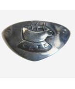 Sterling Silver Brooch Pin Mexico Cafe Coffee Cup Mug Far Fetched Modernist - $39.59