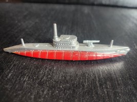 TOOTSIETOY VINTAGE WWII SUBMARINE US NAVY  W/WHEELS DIECAST ORIGINAL 4&quot; ... - $15.81