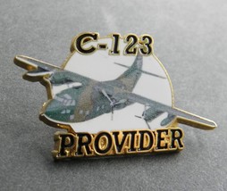 PROVIDER C-123 USAF AIR FORCE CARGO AIRCRAFT LAPEL PIN PRINTED DESIGN 1.... - £4.57 GBP
