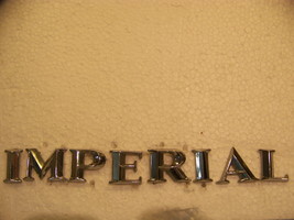 1964 1965 Chrysler Imperial Trunk Lid Emblems Oem Set - £105.59 GBP