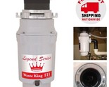 Garbage Disposal 1/3 HP Quiet Continuous Feed Splash Guard Food Waste Ki... - $78.64