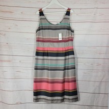 Banana Republic 100% Silk Multicolored Striped Casey Sheath dress Size 1... - $51.48
