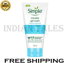 Simple Water Boost Micellar Facial Wash| For Dry Skin Type| No Soap , 150 ml - £20.77 GBP