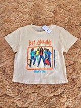 Def Leppard High N Dry Classic Rock Band Cropped T-Shirt Girls Size: M - €7,66 EUR
