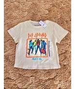 Def Leppard High N Dry Classic Rock Band Cropped T-Shirt Girls Size: M - $167.64 MXN