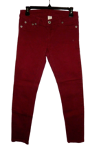 Wet Seal Maroon Skinny Jeans Women&#39;s Size Small 29 x 27 1/2 - £14.06 GBP