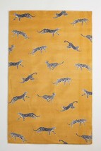 Area Rugs 5&#39; x 8&#39; Cheetah Hand Tufted Anthropologie Woolen Carpet - $399.00