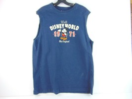 Walt Disney World 1971 Blue Sleeveless Tank Top Mens L - £15.68 GBP