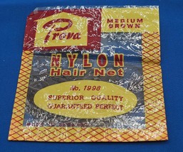 Vintage Prova Nylon Hair Net Packaging Advertising NOS - £7.28 GBP