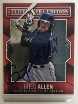 Greg Allen Signed Autographed 2014 Elite Baseball Card - Cleveland Indians - £11.79 GBP