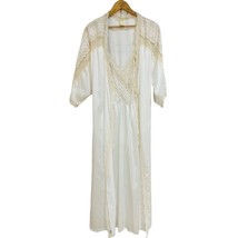 Vintage Victoria&#39;s Secret Union Made USA Cream Colored Negligee And Robe... - £31.64 GBP
