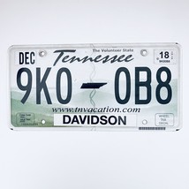 2018 United States Tennessee Davidson County Passenger License Plate 9K0 0B8 - £12.97 GBP