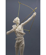 Artemis Diana with Bow Greek Roman Goddess Statue Sculpture Cast Marble ... - $162.88 CAD