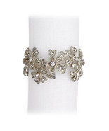 L&#39;OBJET Garland Napkin Set of 4 Jewels Platinum Plated Swarovski Crystal... - £215.74 GBP
