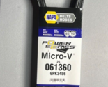 NAPA Auto Parts 25 061360 V-Ribbed Belt (Standard) K06 13/16&quot; X 136-1/2&quot;... - £29.16 GBP