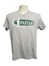 Michigan State University Spartans Adult Medium Gray TShirt - £11.62 GBP