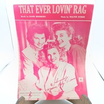 Vintage 1940s Sheet Music &quot;That Ever Lovin Rag&quot; By David Gregory &amp; Walter Byron - $14.52