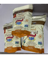 3 PACK Spectrum Essentials Organic Premium Ground Flaxseed 14 oz - $672.90 MXN
