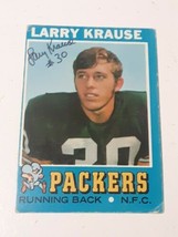 Larry Krause Green Bay Packers 1971 Topps Autograph Card #12 READ DESCRIPTION - £3.88 GBP