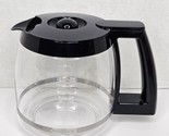 Cuisinart 14 Cup Coffee Carafe Replacement Glass Pot Black Lid DCC-3200 - $26.14
