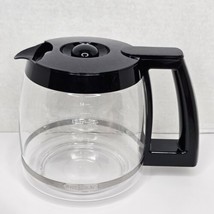 Cuisinart 14 Cup Coffee Carafe Replacement Glass Pot Black Lid DCC-3200 - £20.84 GBP