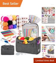 Comprehensive Crochet Starter Set for Adults - Ergonomic Hooks and Color... - $55.39