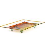 GAC Rectangular Tempered Glass Serving Tray, 8x12 Inch, Landscape Glass ... - $26.72