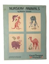 Nusery Animals by Martha Schmidt 12 Designs &amp; Instructions Cross Stitch ... - $7.95