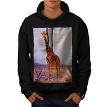 Wellcoda Giraffe Safari Animal Mens Hoodie, Africa Casual Hooded Sweatshirt - £26.28 GBP+