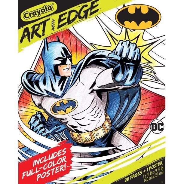 Crayola Batman Coloring Book Pages, 28 Pages, 1 Poster Item image 2