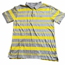 Echo Unltd Polo Men’s 2XLRugby Yellow Grey Short Sleeve Shirt XXL Collar - £9.92 GBP