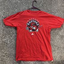 Adidas Toronto Raptors T-shirt Tee (L) Large Red Men NBA - $9.95