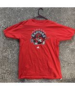 Adidas Toronto Raptors T-shirt Tee (L) Large Red Men NBA - €8,56 EUR