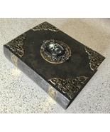 Halloween Gothic Grimoire Spooky Skull Themed Faux Book Box  - £6.88 GBP