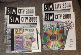 Maxis Sim PC Games+Manuals Streets of SimCity 2000 SimTown SimAnt SimTower Game - £19.62 GBP