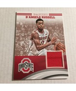 2015 Panini Ohio State Team Collection D&#39;Angelo Russell Jersey Relic Car... - $116.43 MXN