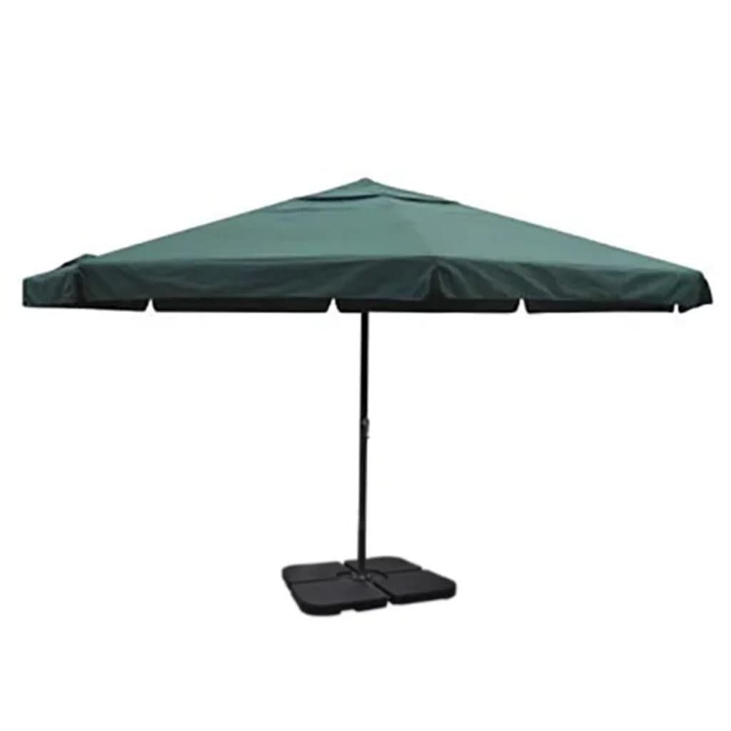 vidaXL Garden Parasol Green Aluminum, Steel, Plastic, Polyester Large - $431.15