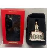 Trimsetter Dillard&#39;s Snow Covered Glitter Christmas 7&quot; European Glass Or... - $365.33 MXN