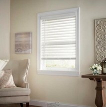 White Cordless Darkening2.5 in. Premium Faux Wood Blind Window 42 in.W x... - $50.34