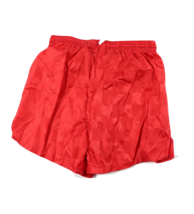 NOS Vintage 90s Youth Large Blank Checkered Nylon Running Soccer Shorts ... - $23.71