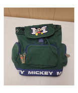 Mickey Mouse Backpack Drawstring Multi-Pockets 12x11x5&quot; SEE DESCRIPTION - $24.01