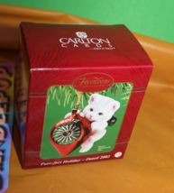 Carlton Cards Heirloom Purr-Fect Holiday 2002 Kitten Christmas Holiday O... - $12.86