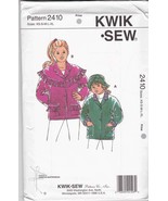 Kwik Sew Sewing Pattern 2410 Girls Size 4-14 Button Front Long Sleeve Ja... - €10,19 EUR