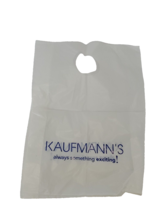VINTAGE Kaufmann&#39;s Department Store Something Exciting Plastic Shopping Bag - £15.45 GBP