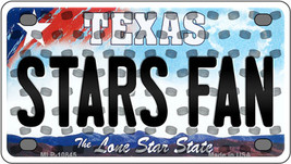 Stars Fan Texas Novelty Mini Metal License Plate Tag - £11.76 GBP