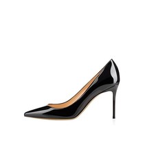 Classic Black High Heels Woman Shoe 8cm 4 - £47.53 GBP