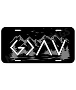 God is Greater Than The Highs &amp; lows Mountain Trees Aluminum Metal Licen... - $9.89